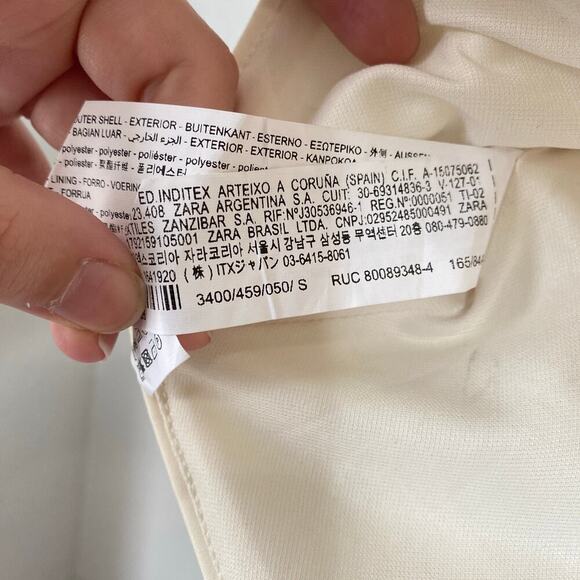 ZARA Floral Print Corset Crop Top Strapless Bustier Feminine Size Small NWT - Picture 7 of 10